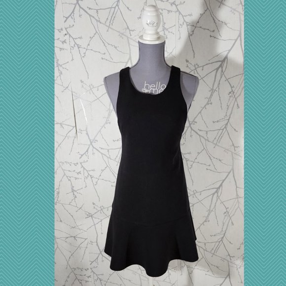 Wilfred Black Racerback Peplum Quatrain Dress - Picture 2 of 5